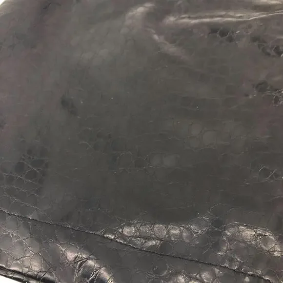 Y2k black vinyl mini skirt 2000s vintage - Picture 5 of 5